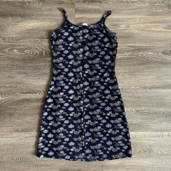 Accomplice Vintage Navy Floral Mini Dress - Picture 4 of 7